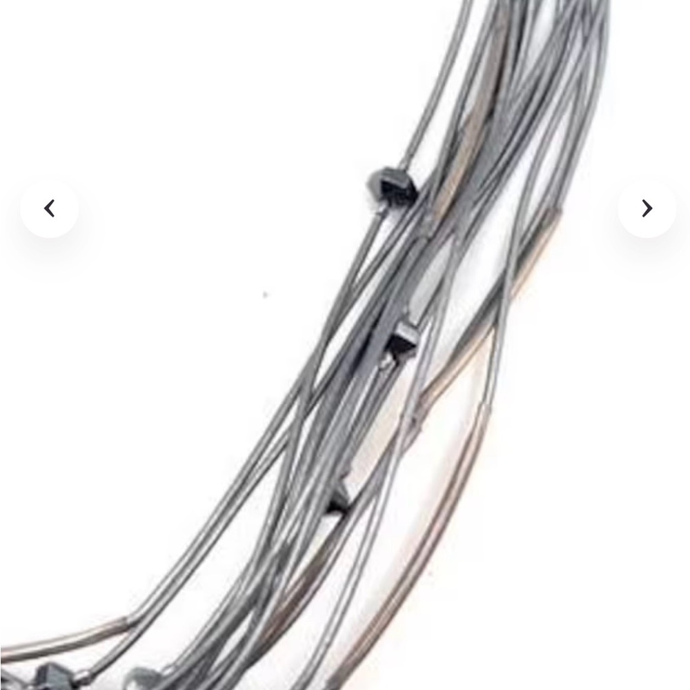 Silpada Sterling Silver 925 Hematite  multi strand Leather Cord Necklace N2146 - Picture 3 of 4